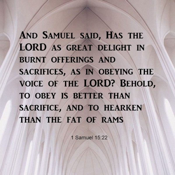 1 Samuel 15:22