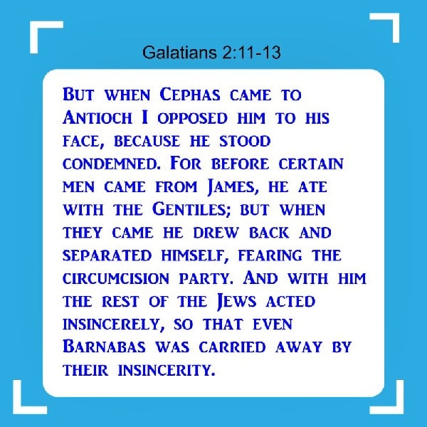 Galatians 2:11-13