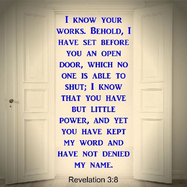 Revelation 3:8