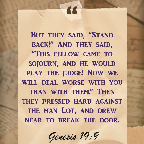 Genesis 19:9-14