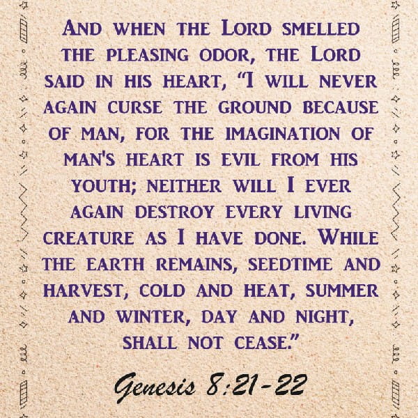 Genesis 8:21-22