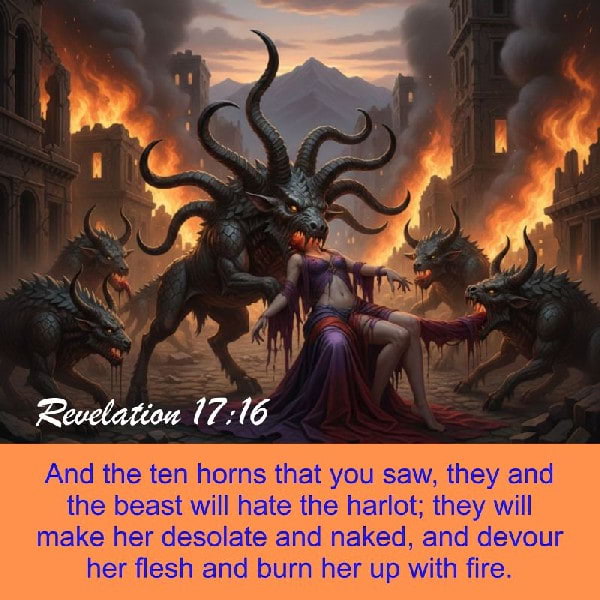 Revelation 17:16-17